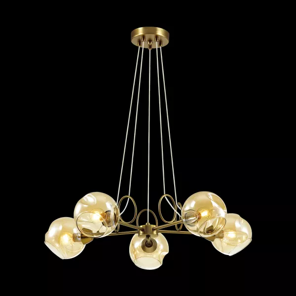 Подвесная люстра Amber 4435/5 - фото с прозрачным фоном