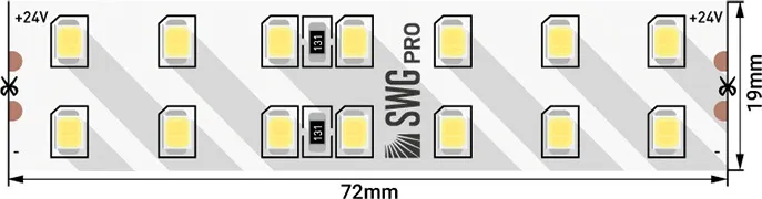 Светодиодная лента SWG2P196 SWG2P196-24-20-WW-20 - фото в интерьере