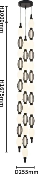 Подвесной светильник Perler 4560-3PC - фото в интерьере
