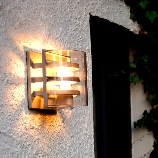 Настенный светильник уличный  1838L Gr - фото в интерьере