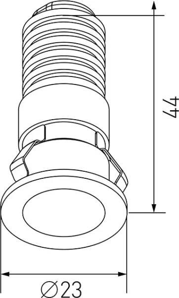 Точечный светильник MICRO DL-74180BL-1-WW - фото в интерьере