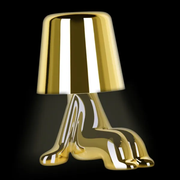 Интерьерная настольная лампа Brothers 10233/D Gold - фото в интерьере
