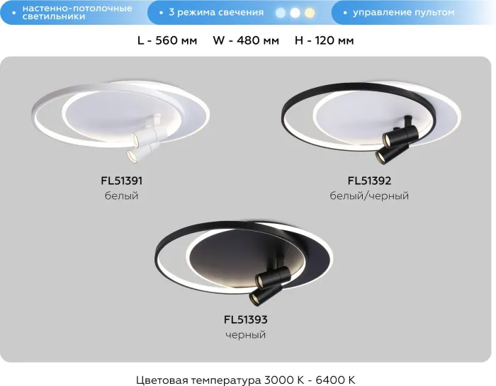 Настенно-потолочный светильник Comfort FL51391 - фото в интерьере