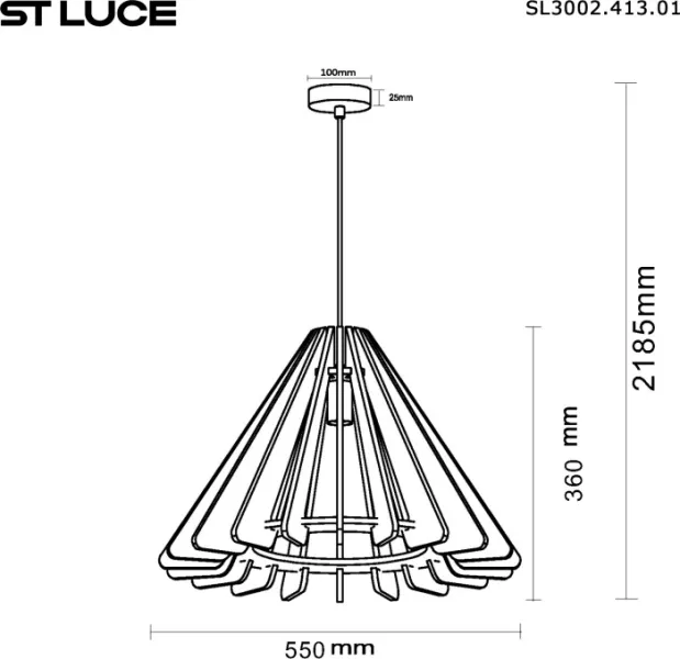 Подвесной светильник Sentito SL3002.413.01 - фото в интерьере