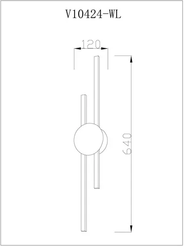 Настенный светильник Brescia V10424-WL - фото в интерьере