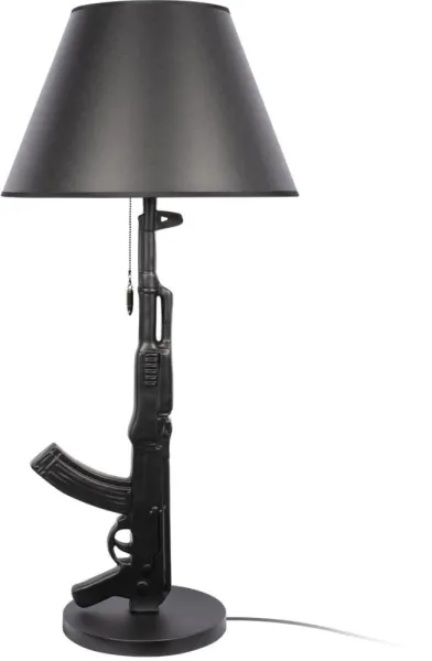 Интерьерная настольная лампа Arsenal 10136/B Dark grey - фото