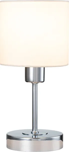 Интерьерная настольная лампа Denver 1109/1 Chrome/Beige - фото