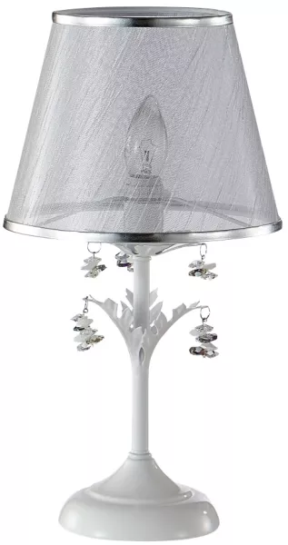 Настольная лампа LG1 Crystal Lux CRISTINA WHITE - фото