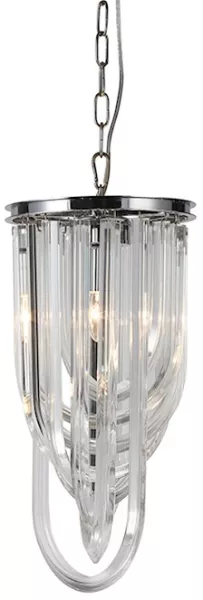 Подвесной светильник Murano Glass KR0116P(S) chrome - фото