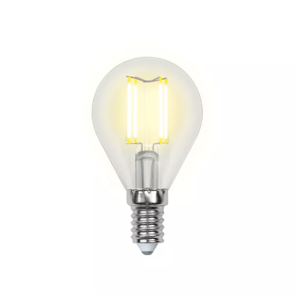 Лампочка светодиодная  LED-G45-6W/WW/E14/CL PLS02WH картон - фото