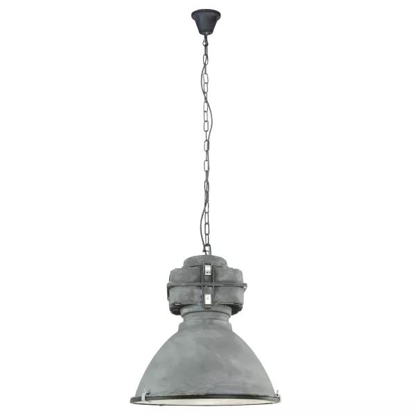 Светильник потолочный с подвесом "Anouk", 1х60 E27, мет./стекло , 230V, E27, серый антик - фото