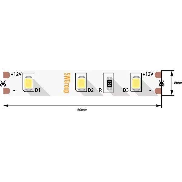 Светодиодная лента  SWG260-12-4.8-W - фото
