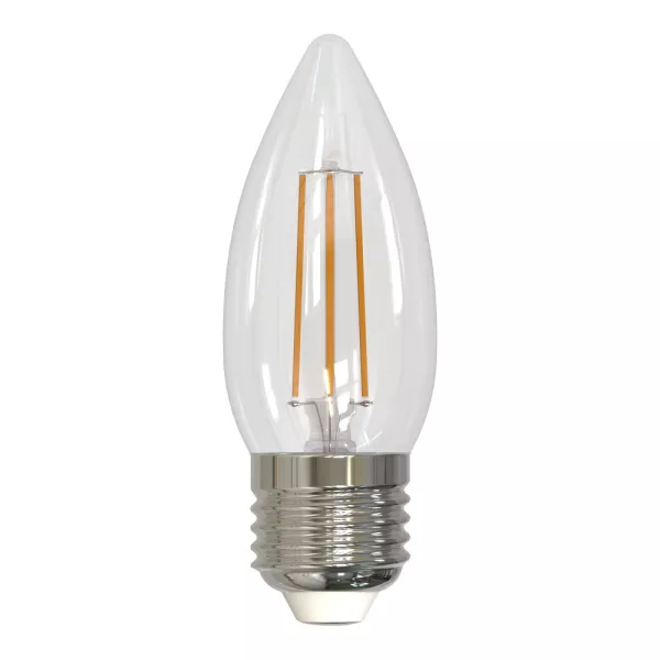 Лампочка светодиодная  LED-C35-5W/WW/E27/CL/DIM GLA01TR картон - фото