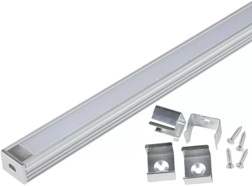 Профиль для светодиодной ленты UFE-K UFE-K10 Silver/Frozen 200 Polybag - фото