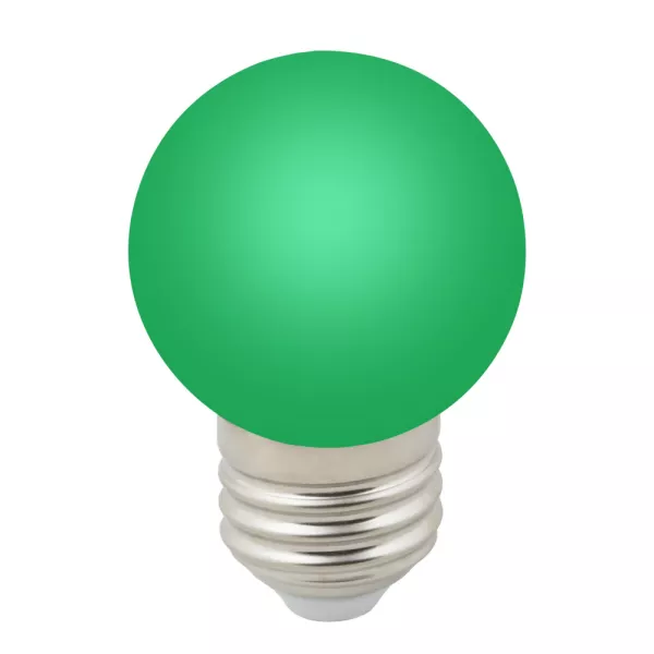 Лампочка светодиодная  LED-G45-1W/GREEN/E27/FR/С - фото