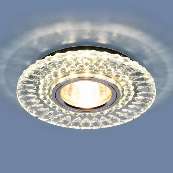 Точечный светильник 2197-2198 2197 MR16 CL/SL прозрачный/серебро - фото