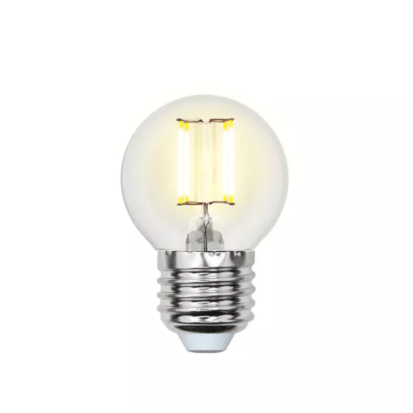 Лампочка светодиодная  LED-G45-6W/WW/E27/CL GLA01TR картон - фото