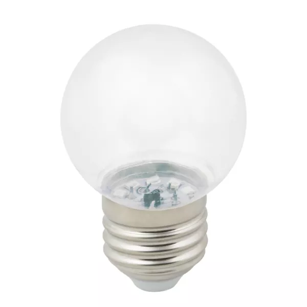 Лампочка светодиодная  LED-G45-1W/3000K/E27/CL/С - фото