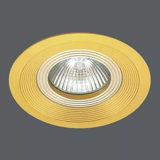 Donolux светильник встраиваемый, неповор круглый, MR16,D89 H29, max 50w GU5,3, алюминий, золо - фото