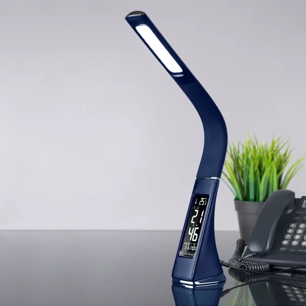 Светодиодная офисная настольная лампа Eurosvet ELARA синий (TL90220) 6W - фото