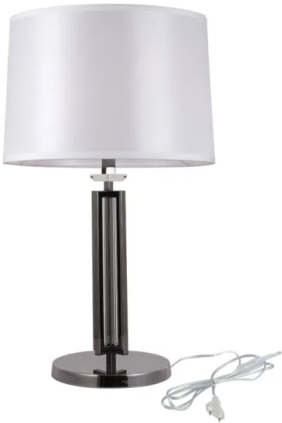Интерьерная настольная лампа 4400 4401/T black glossy без абажура нестандарт - фото