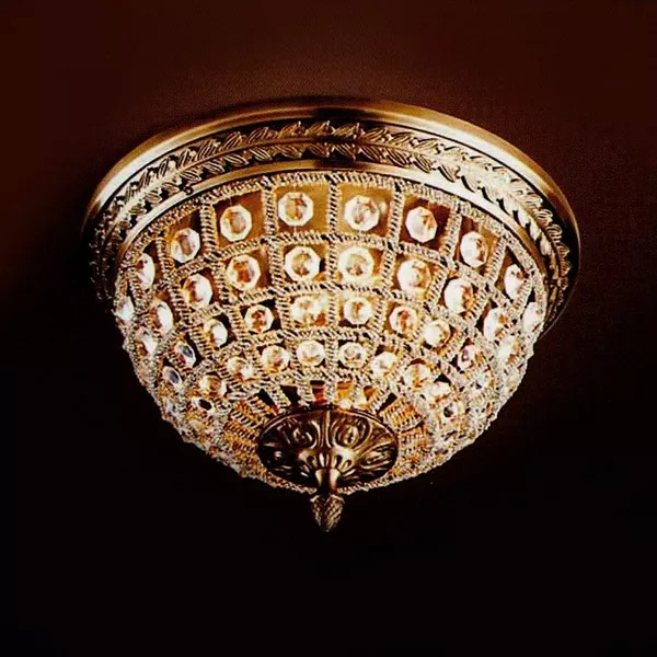 Потолочный светильник 108 KR0108W-2 antique brass - фото