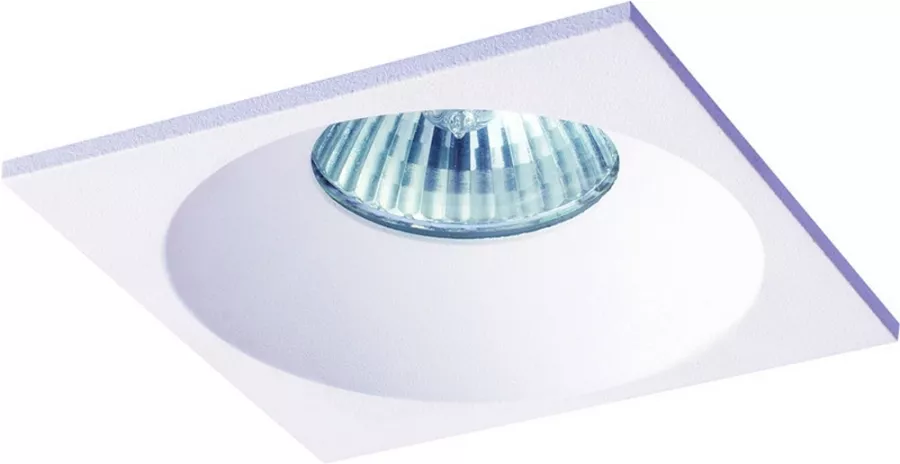 Donolux Светильник встроенный, MR16, макс. 50Вт GU5,3, IP20, D90х90 H70 мм, белый, без лампы - фото