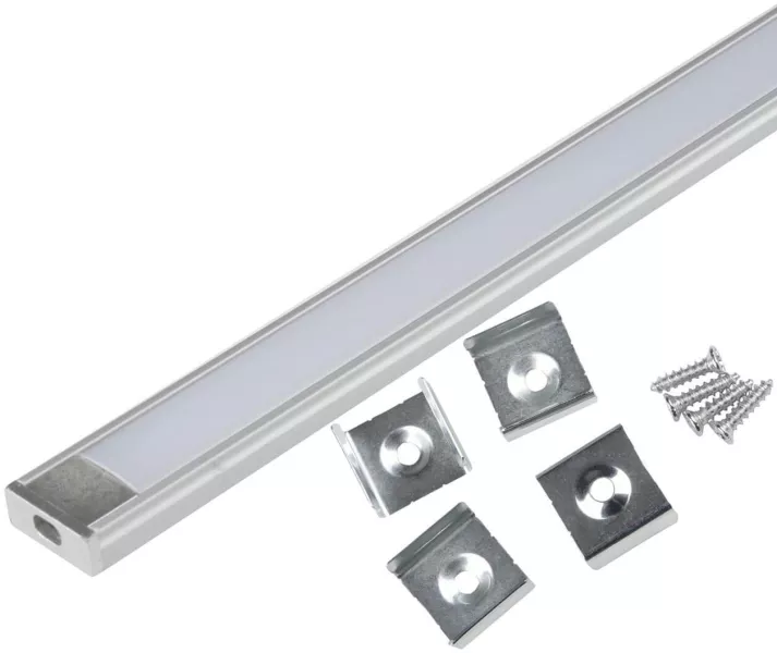 Профиль для светодиодной ленты UFE-K UFE-K02 Silver/Frozen 200 Polybag - фото