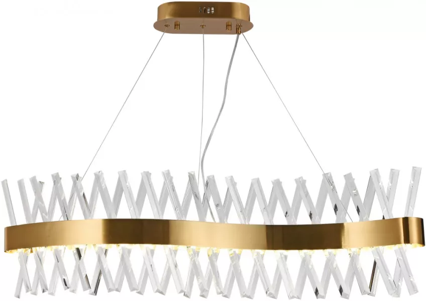 Подвесная люстра  LED LAMPS 81357 GOLD SATIN - фото