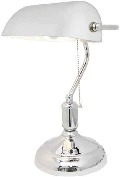 Интерьерная настольная лампа  LDT 305 WT+CHR - фото