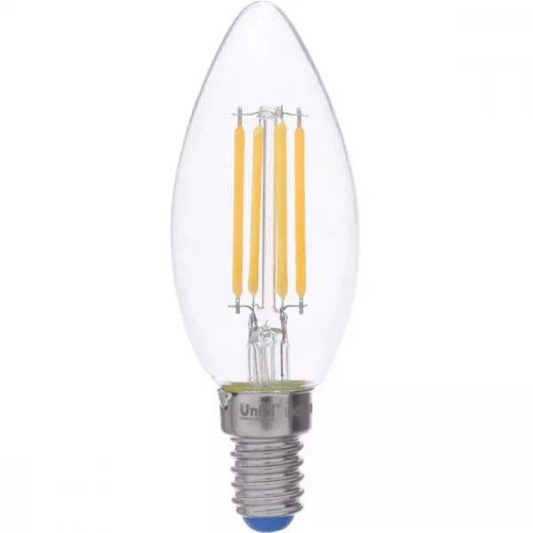 Лампочка светодиодная  LED-C35-5W/WW/E14/CL/DIM GLA01TR картон - фото