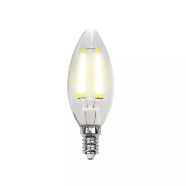 Лампочка светодиодная  LED-C35-6W/WW/E14/CL GLA01TR картон - фото