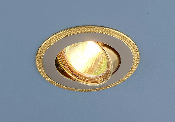 Встраиваемый светильник 870A PS/G (перламутр. серебро / золото) Elektrostandard 870 MR16 PS/GD перл. серебро/золото - фото