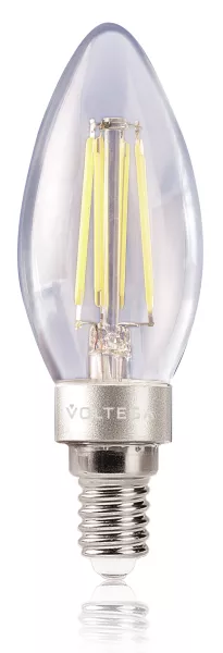 Лампочка светодиодная E14 4W 4000K 420lm Voltega Crystal 4661 - фото