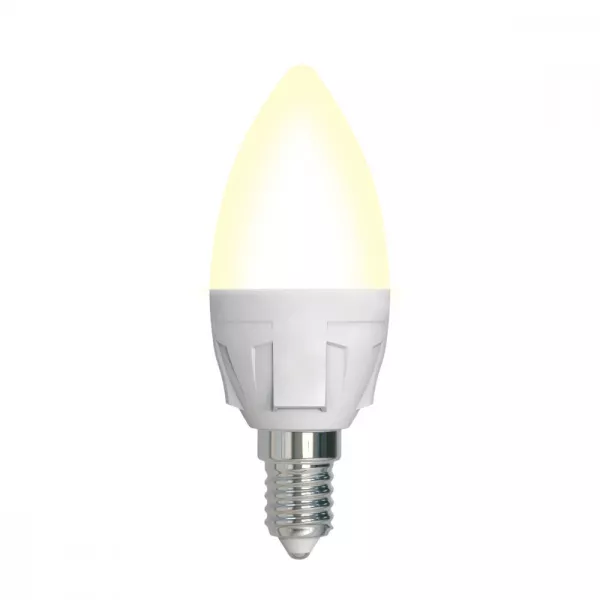 Лампочка светодиодная  LED-C37 7W/3000K/E14/FR/DIM PLP01WH картон - фото