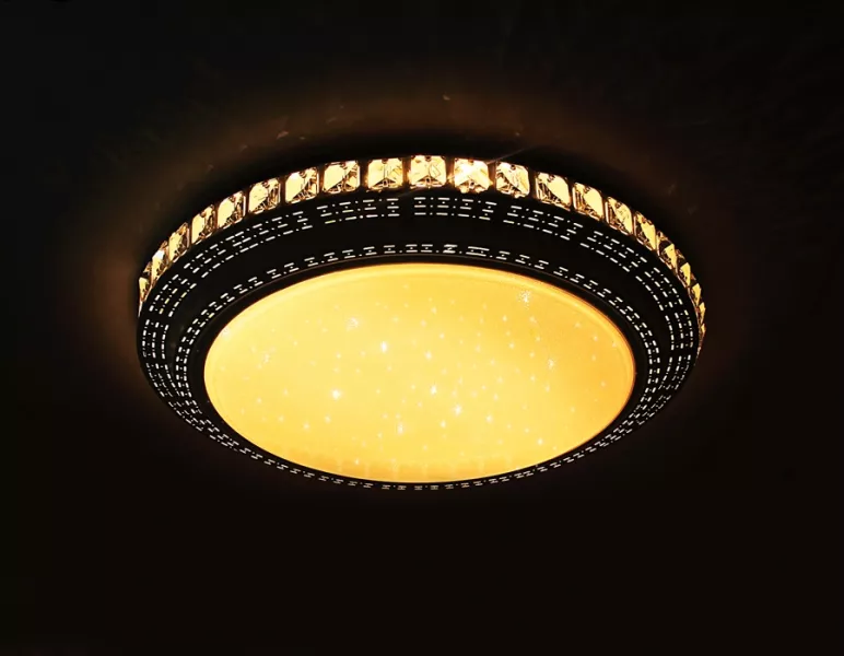 Потолочный светодиодный светильник с пультом F93 202W D800 Ambrella Orbital Crystal - фото