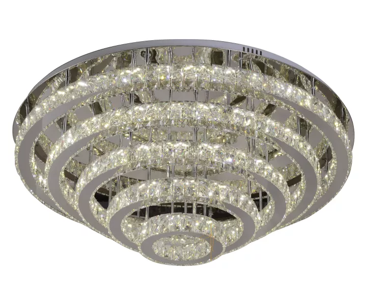Потолочная люстра хрустальная светодиодная с пультом Kink Light Тор-Кристалл 08555(3000-6000K) - фото
