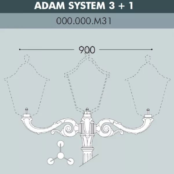 Консоль Adam 000.000.M31.A0 - фото схема