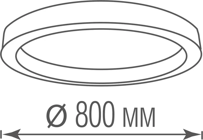 Потолочный светильник Aura DL800C72WW Black - фото схема