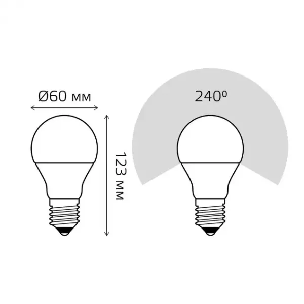 Лампочка светодиодная  102502216 - фото схема