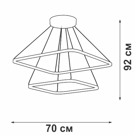 Подвесной светильник  V04617-13/2S - фото схема