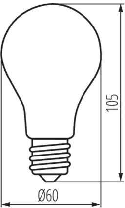 Лампочка светодиодная филаментная Kanlux XLED 29605 - фото схема