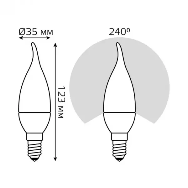 Лампочка светодиодная Elementary 34128 - фото схема