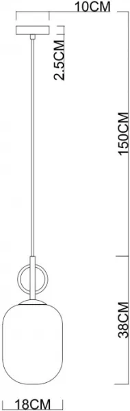 Подвесной светильник Botein 5013/18 SP-1 - фото схема