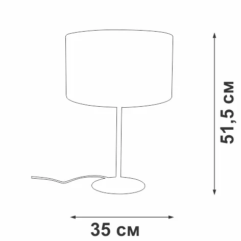 Настольная лампа Vitaluce V2884-8/1L, 1xE27 макс. 40Вт - фото схема