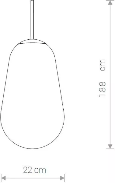 Подвесной светильник Pear M 8672 - фото схема