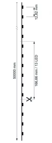 Светодиодная лента COB 840340 - фото схема