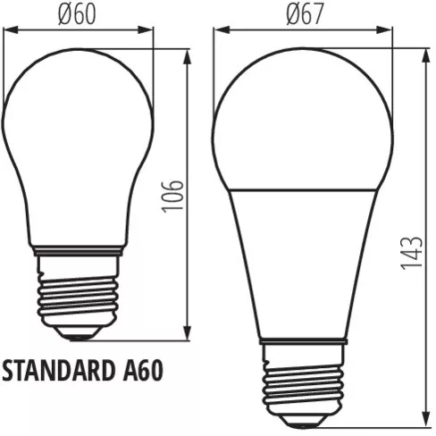 Лампочка светодиодная Kanlux IQ-LED 27316 - фото схема