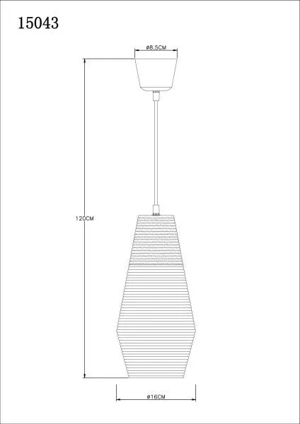 Подвесной светильник Wayne 15043 - фото схема