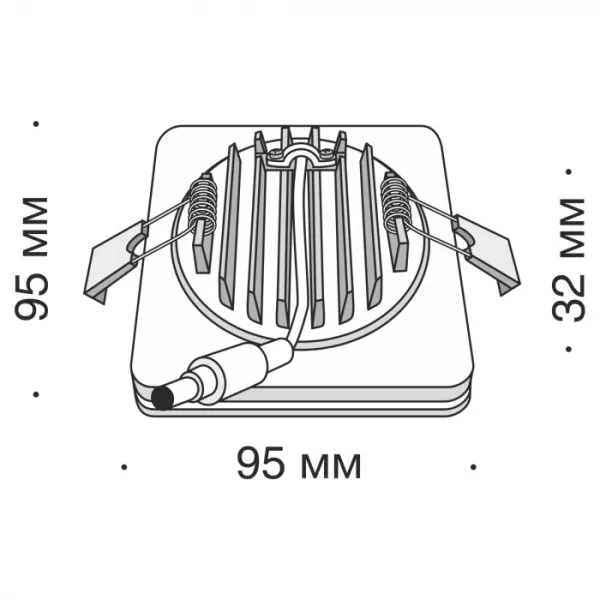 Точечный светильник Phanton DL303-L12W4K - фото схема